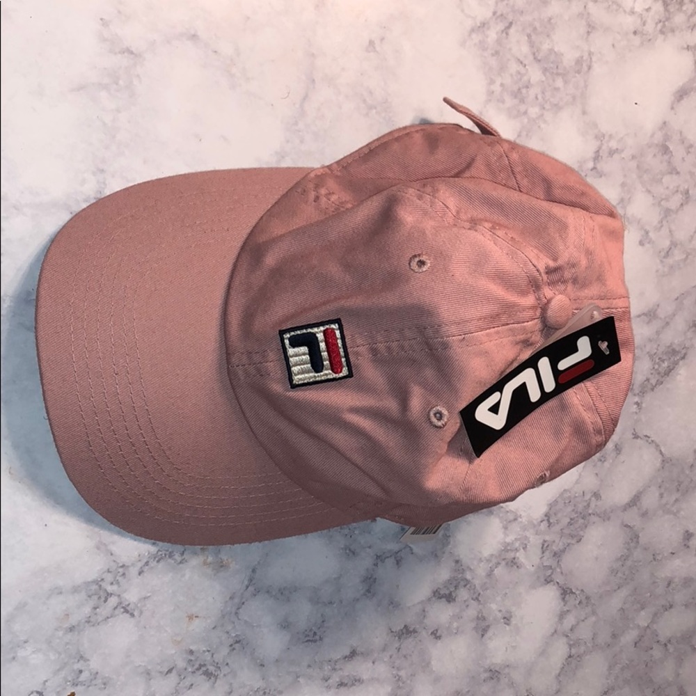 pink fila hat